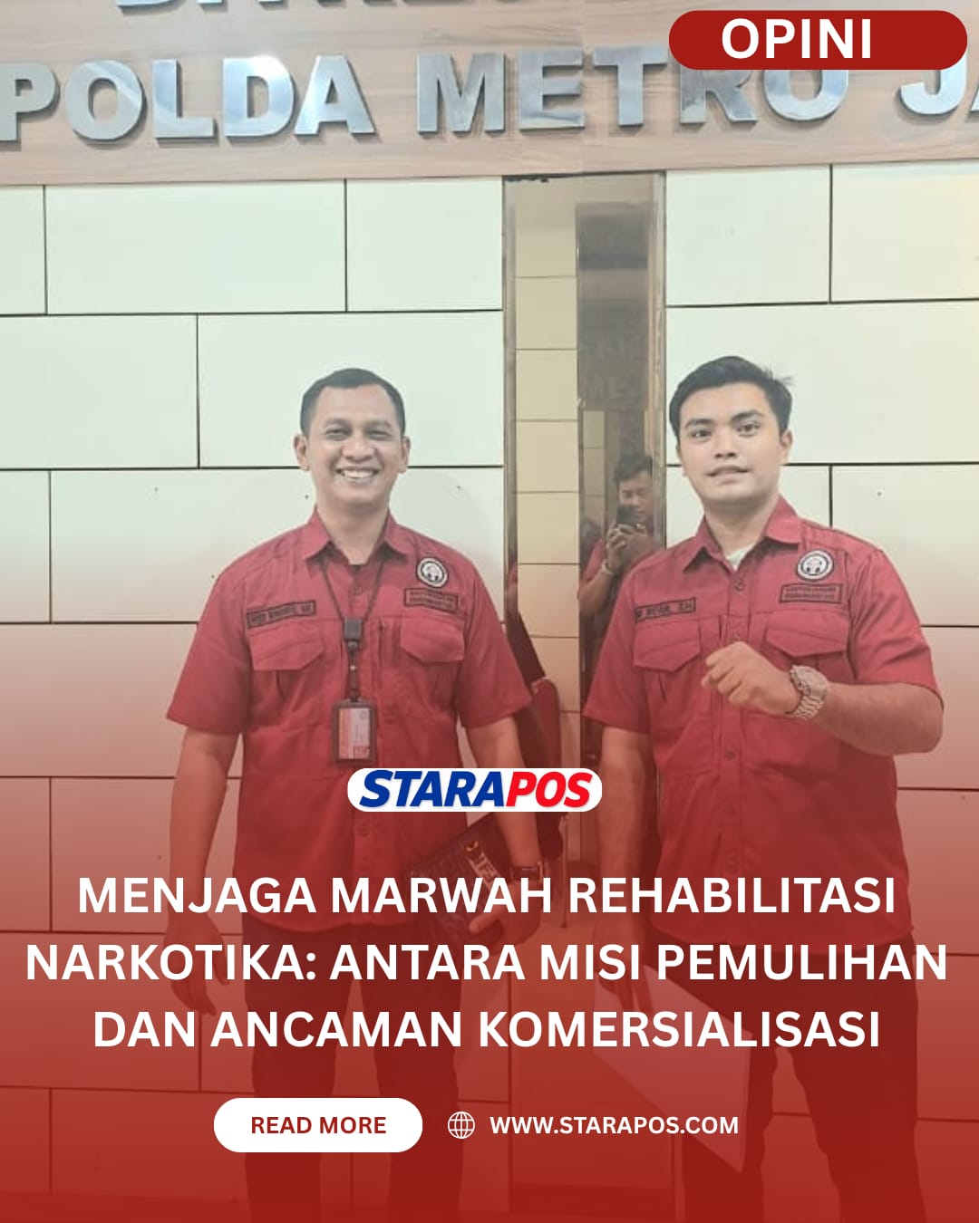 MENJAGA MARWAH REHABILITASI NARKOTIKA: Antara Misi Pemulihan dan Ancaman Komersialisasi